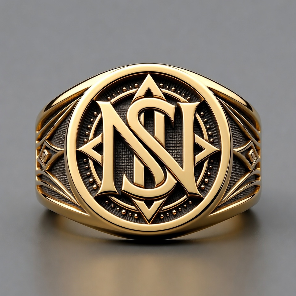 NS monogram signet by Nate Savard